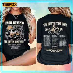 Zach Bryan The Quittin Time Tour 2024 Concert Dates T Shirt