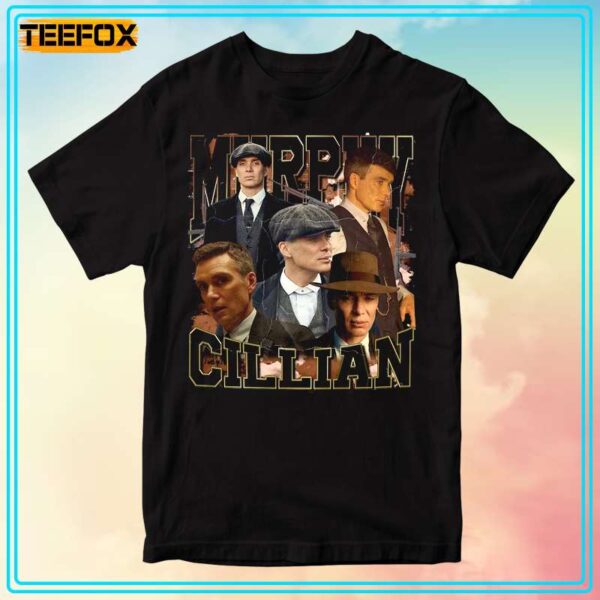 Cillian Murphy Tommy Shelby Peaky Blinders Short Sleeve T Shirt