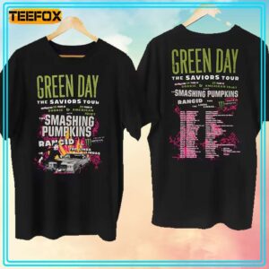 Green Day The Saviors Tour 2024 Short Sleeve T Shirt