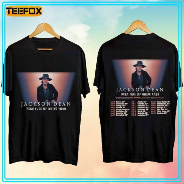 Jackson Dean Head Full Of Noise Tour 2024 Concert Unisex T Shirt