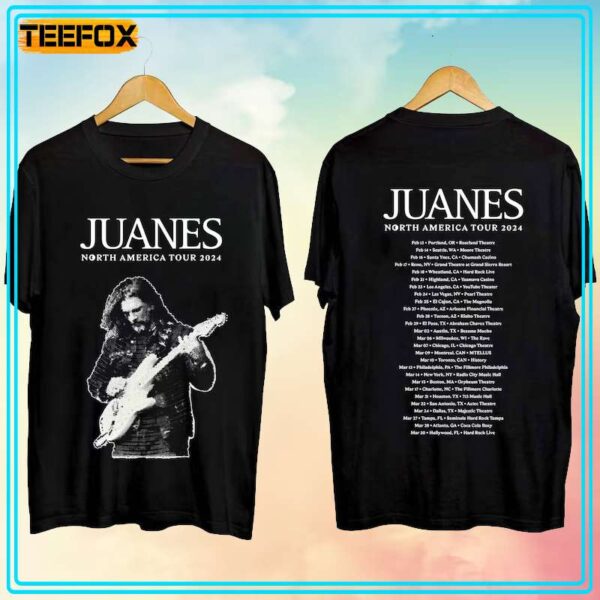Juanes North American Tour Concert 2024 Short Sleeve T Shirt