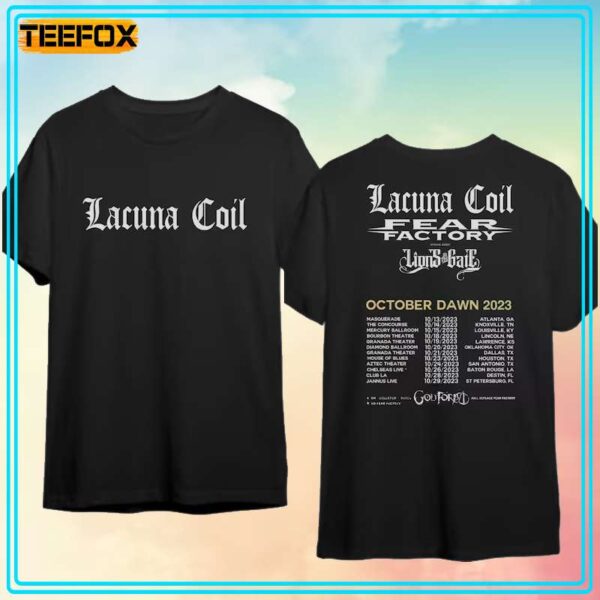 Lacuna Coil Dawn US Tour 2023 Short Sleeve T Shirt