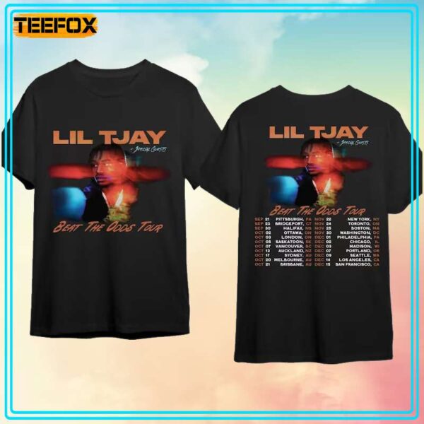 Lil Tjay Beat The Odds Tour 2023 Short Sleeve T Shirt