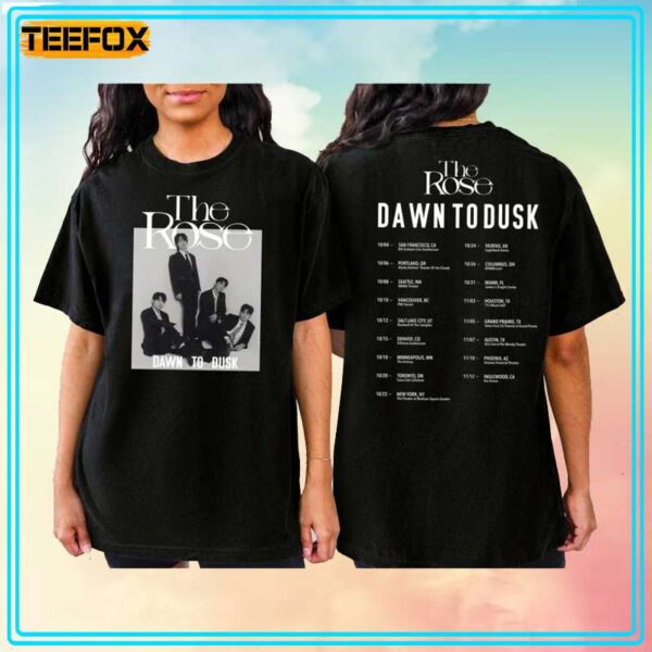 The Rose Dawn To Dusk US and Canada Tour 2023 Concert Unisex T Shirt