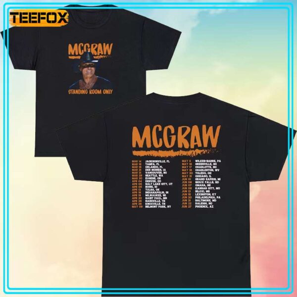 Tim McGraw Standing Room Only Tour 2024 Short Sleeve T Shirt
