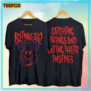 Blink 182 Tour 2024 Catching Things n Eating Their Insides Short Sleeve T Shirt