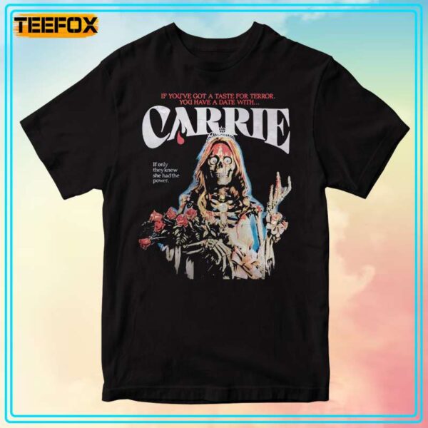 Carrie 1976 Horror Movie Supernatural Halloween Short Sleeve T Shirt