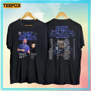 Drake J Cole Big As The What Tour 2024 Short Sleeve T Shirt
