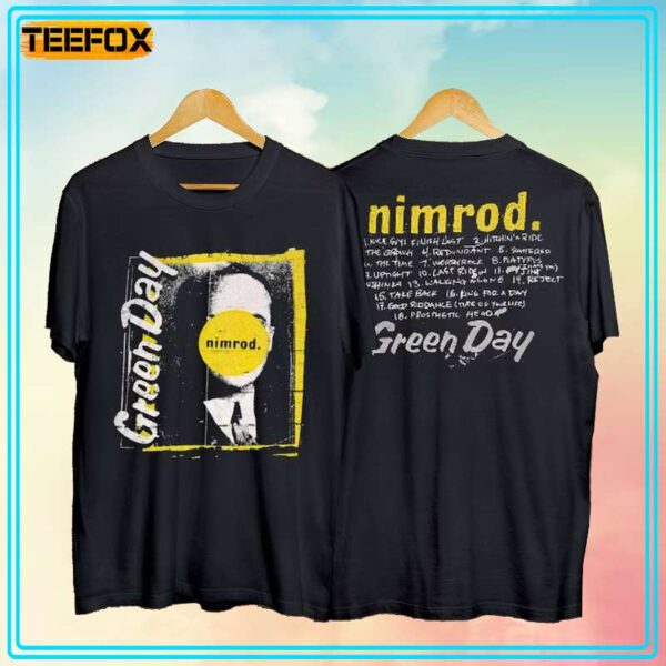 Green Day Nimrod Tracklist 1997 Short Sleeve T Shirt