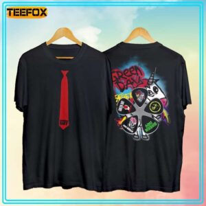 Green Day Tie Tour 2024 Short Sleeve T Shirt