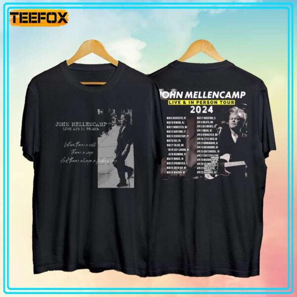 John Mellencamp Live And In Person Tour Concert 2024 T Shirt