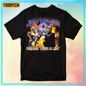 Justin Jefferson Faster Than A Left Short Sleeve T Shirt