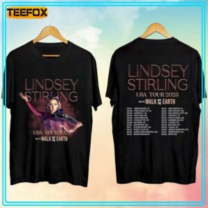 Lindsey Stirling With Walk off the Earth Tour 2023 Short Sleeve T Shirt