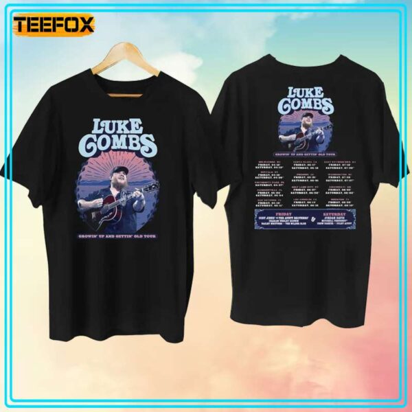Luke Combs Growing Up and Getting Old Tour 2024 Short Sleeve T Shirt