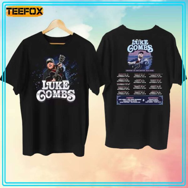 Luke Combs Tour 2024 Growing Up and Getting Old Short Sleeve T Shirt