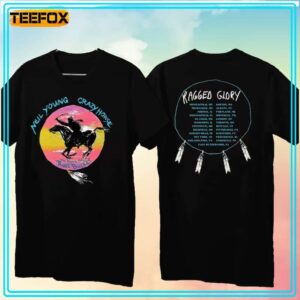 Neil Young Crazy Horse Ragged Glory Tour 1991 Short Sleeve T Shirt