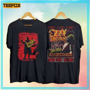 Ozzy Osbourne Diary of a Madman Tour 1982 Short Sleeve T Shirt