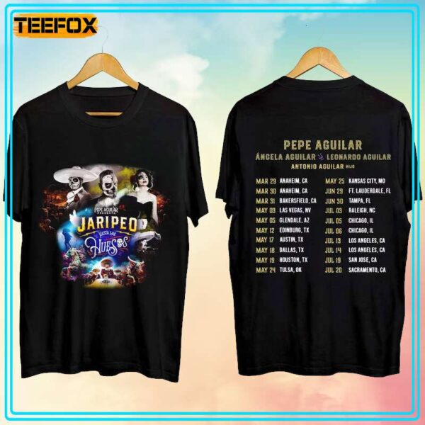 Pepe Aguilar Jaripeo Hasta Los Huesos Tour 2024 Short Sleeve T Shirt