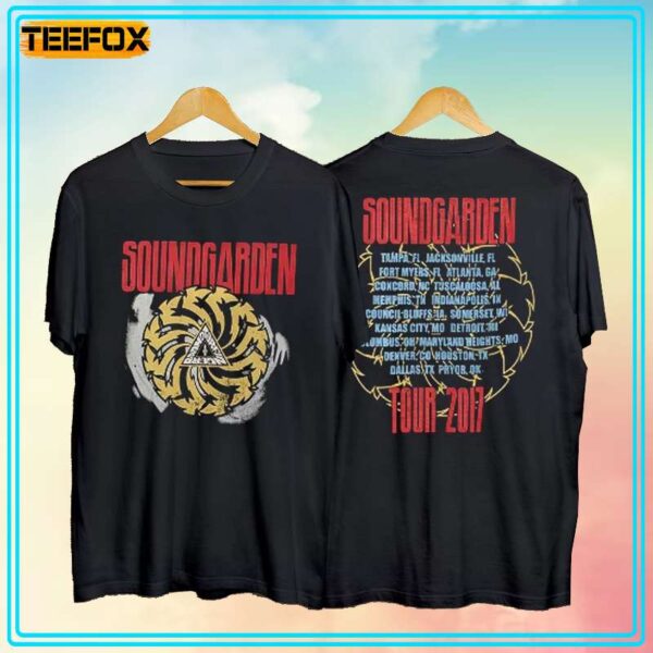 Soundgarden Raglan Tour 2017 Short Sleeve T Shirt