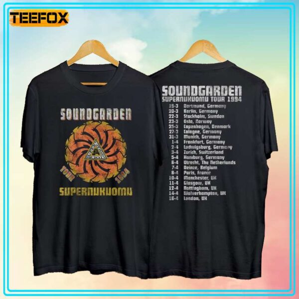 Soundgarden Superunknown Tour 94 Short Sleeve T Shirt