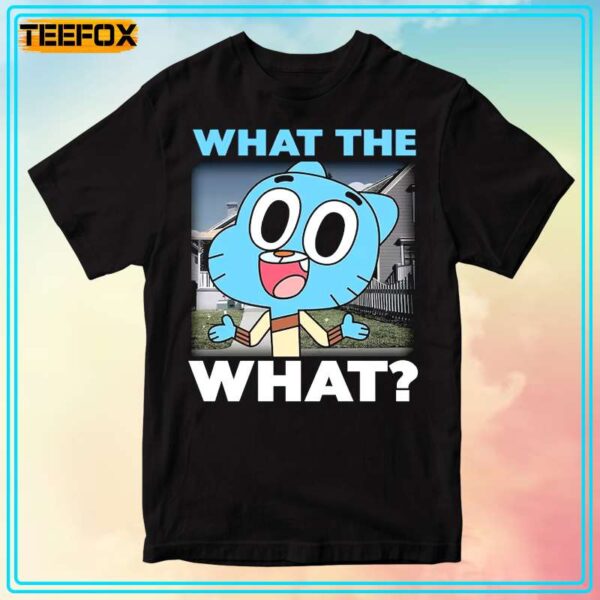 The Amazing World Of Gumball Watterson What The What Neighborhood Short Sleeve T Shirt
