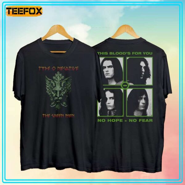 Type O Negative Green Men This Bloods For You Short Sleeve T Shirt