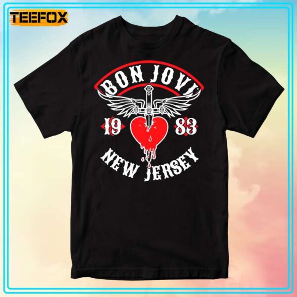 Bon Jovi 1983 New Jersey Short Sleeve T Shirt 1706188881