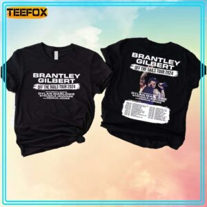 Brantley Gilbert Off The Rails Tour 2024 Short Sleeve T Shirt 1706097826