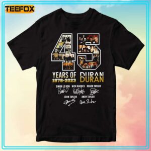 Duran Duran 45 Years Anniversary Short Sleeve T Shirt 1706188895