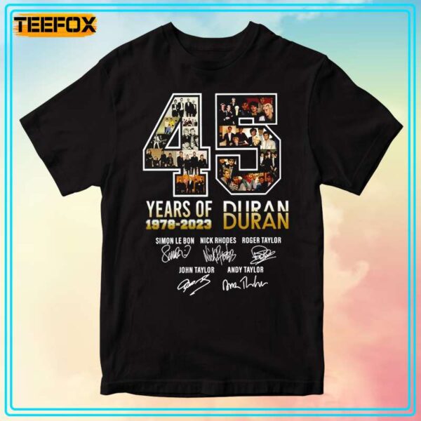 Duran Duran 45 Years Anniversary Short Sleeve T Shirt 1706188895