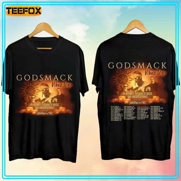 Godsmack Vibez North American Tour 2024 Short Sleeve T Shirt 1706097806