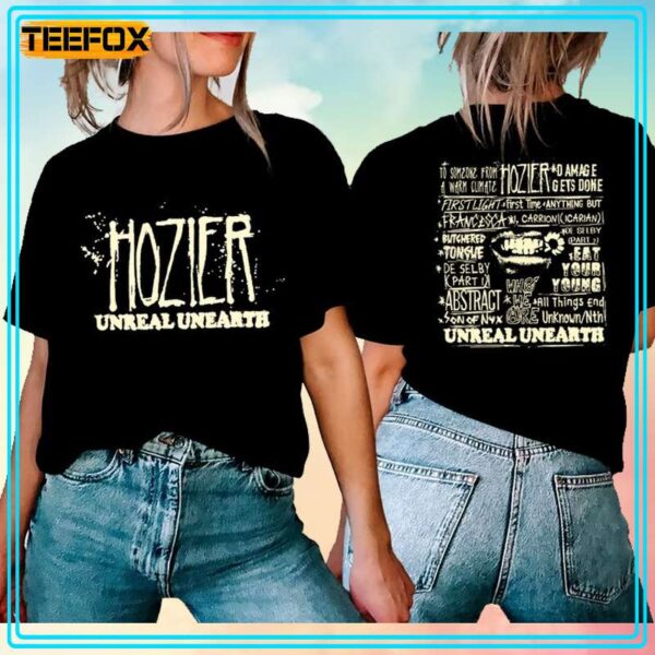 Hozier Album Unreal Unearth Tour Short Sleeve T Shirt 1706097812