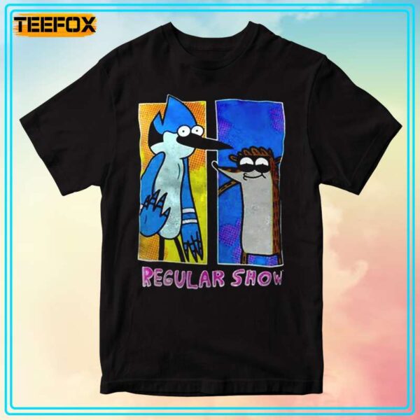 Regular Show Say Hi With Mordecai And Rigby Short Sleeve T Shirt 1706188895