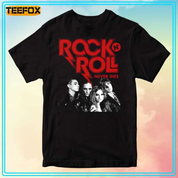 Rock N Roll Never Die Maneskin Band Short Sleeve T Shirt 1706188895