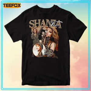 Shania Twain Leopard Outfit Short Sleeve T Shirt 1706188883