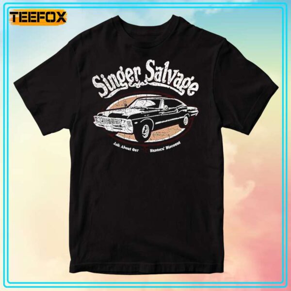 Supernatural Impala Singer Salvage SPN Short Sleeve T Shirt 1706188891