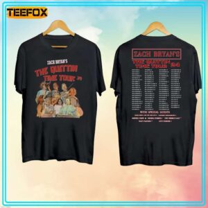 The Quittin Time Tour 2024 Zach Bryan Short Sleeve T Shirt 1706097807