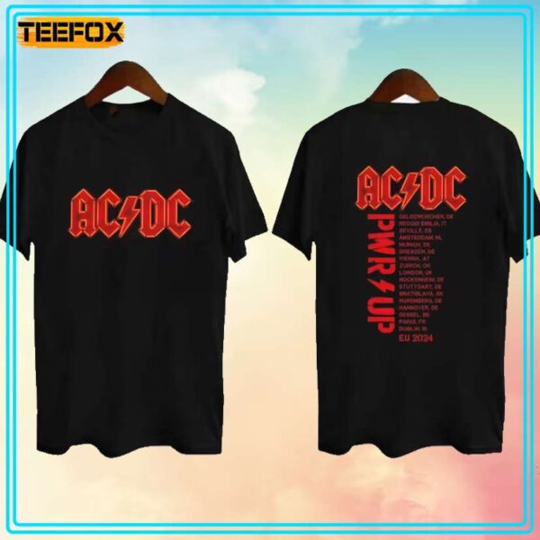 ACDC Band Pwr Up World Tour 2024 T Shirt