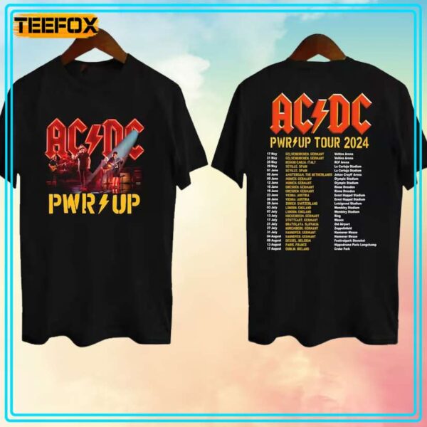 ACDC Pwr Up World Tour 2024 T Shirt