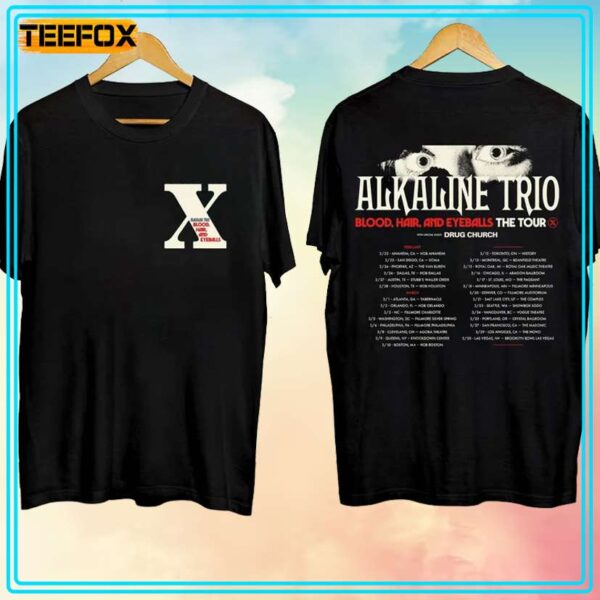 Alkaline Trio Blood Hair and Eyeballs 2024 Concert T Shirt