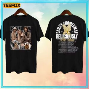 Bailey Zimmerman Religiously World Tour 2024 T Shirt