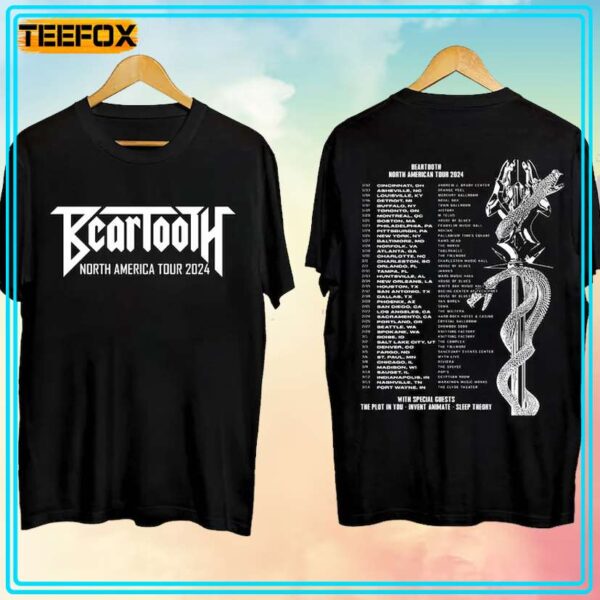 Beartooth North American Tour 2024 Music T Shirt