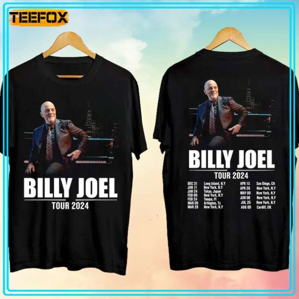 Billy Joel World Tour 2024 Concert Music T Shirt