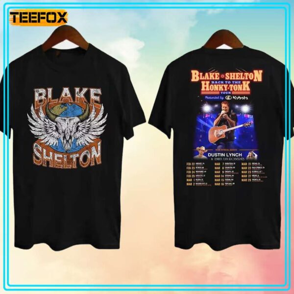 Blake Shelton Back to the Honky Tonk Tour 2024 T Shirt