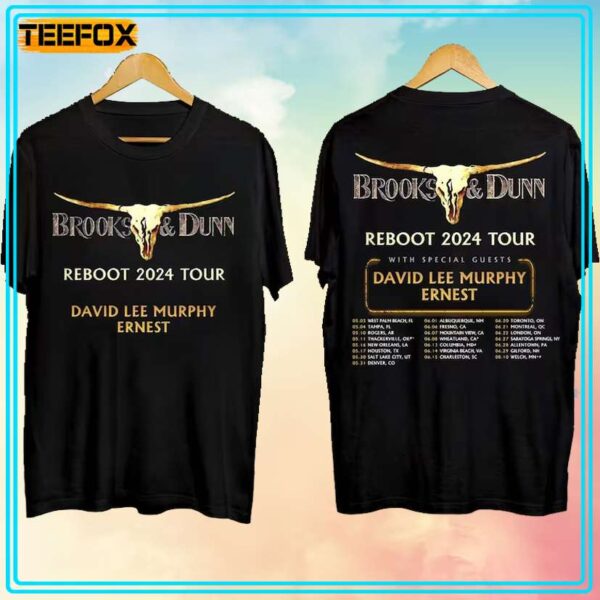 Brooks Dunn Reboot 2024 Tour With David Lee Murphy Ernest T Shirt