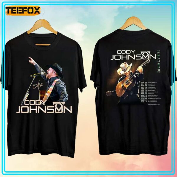 Cody Johnson The Leather Tour 2024 T Shirt 1707748812