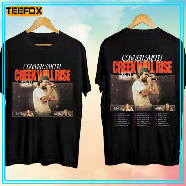 Conner Smith Creek Will Rise Tour Concert T Shirt