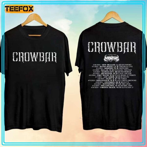 Crowbar Tour 2024 Concert T Shirt