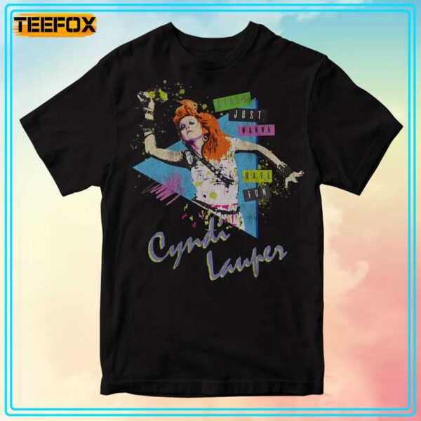 Cyndi Lauper Girls Just Wanna Have Fun Unisex T Shirt
