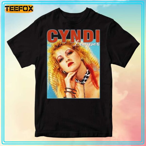 Cyndi Lauper Portrait Unisex Tee Shirt